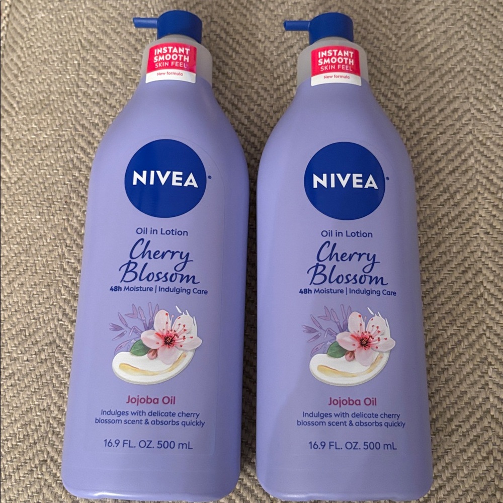 Nivea Cherry Blossom Body Lotion Bundle